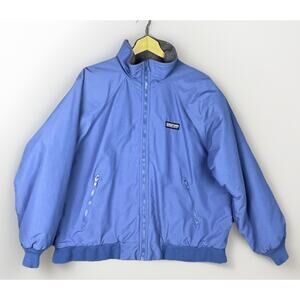 VTG Lands End Squall Jacket Women’s Size L 14-16 Light Blue Polartec Fleece
